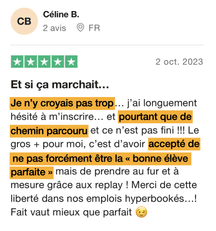 Avis Trustpilot d'une Villageoise